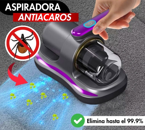 Aspiradora Inalámbrica UV Anti-ácaros (Carga USB)